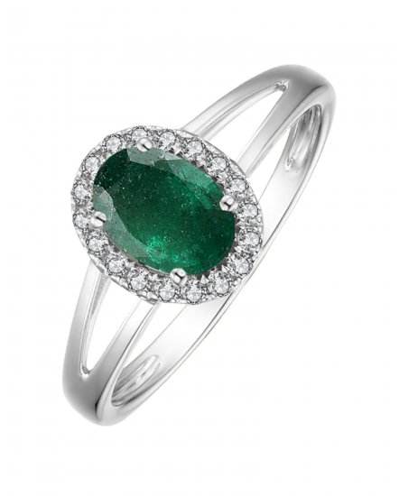 OVAL COLORED STONE DIAMOND RING (VR406)